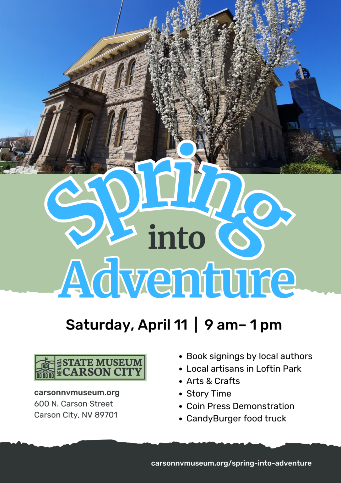 Spring Into Adventure Spring Into Adventure at the Nevada State Museum, Carson City | Nevada ...