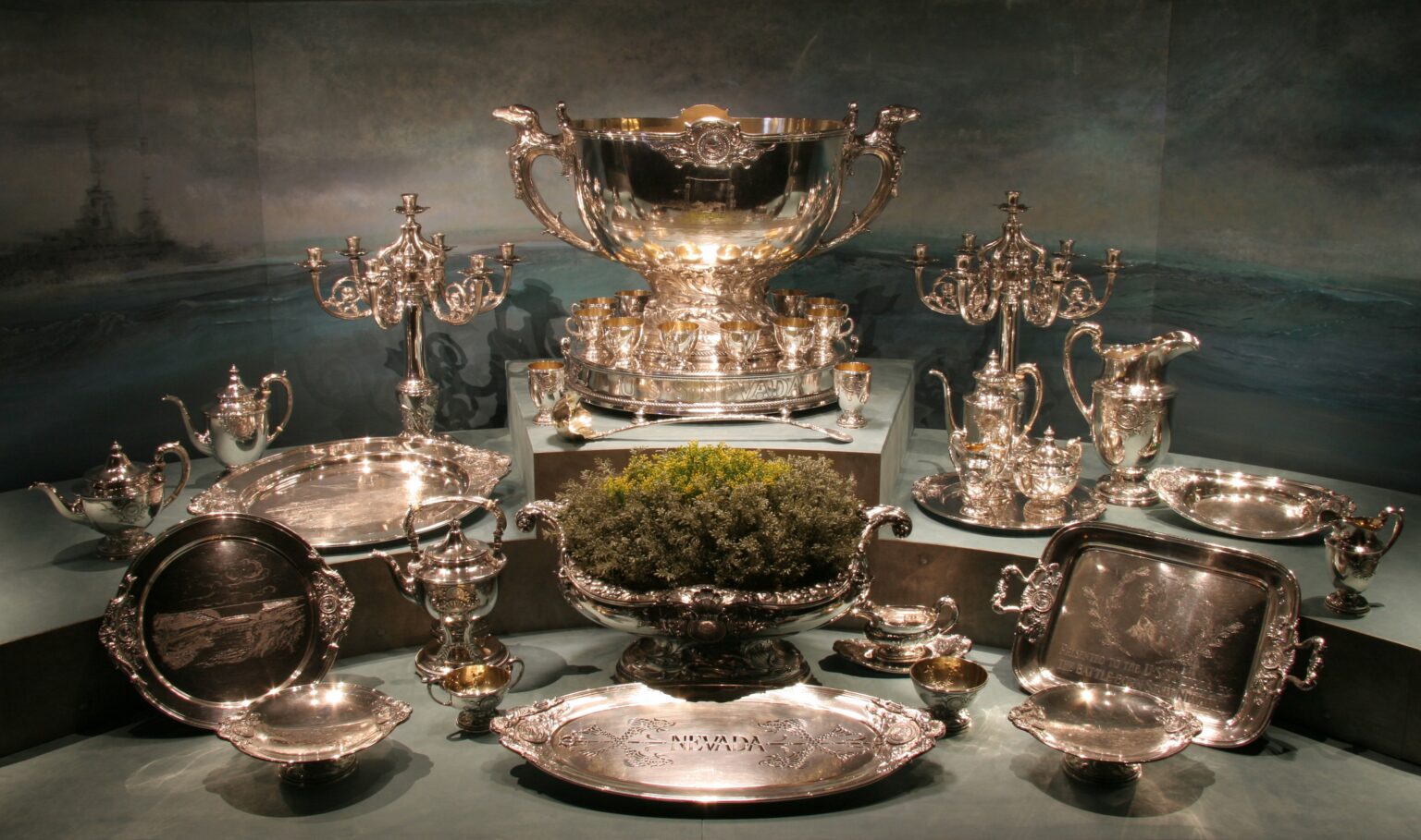 Silver used on board the USS Nevada