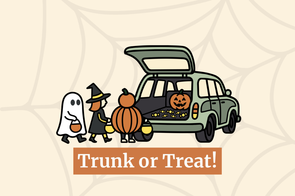 trunk or treat illustration